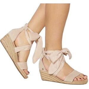 UGG Women's Tan Wedge Sandals